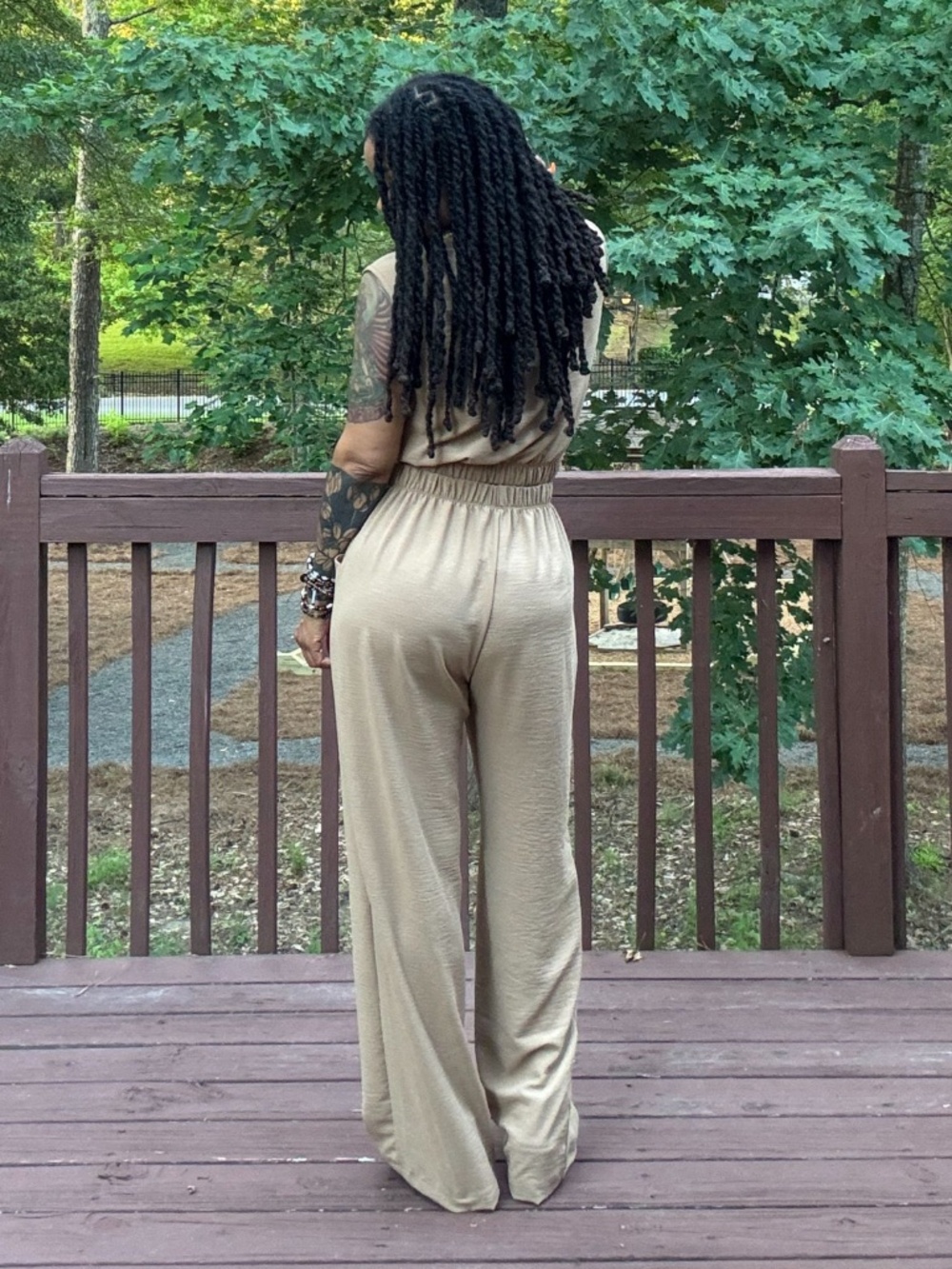 Mocha Wide Leg Pants Set - Picture 3 of 3